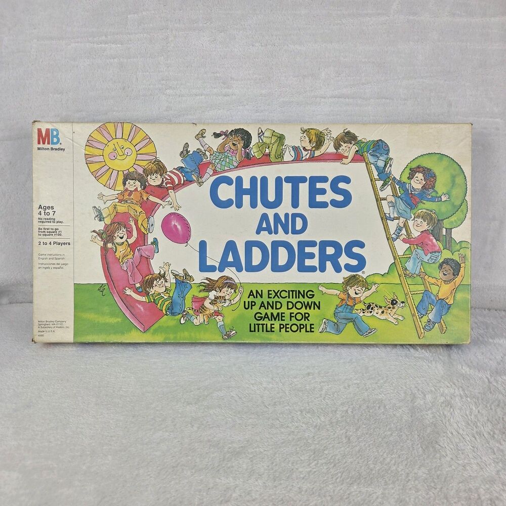 Vintage 1979 Chutes and‎ Ladders Board Game Milton Bradley 100% Complete